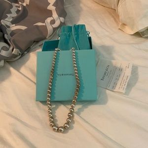 Tiffany and Co Graduated Beaded Ball Necklace